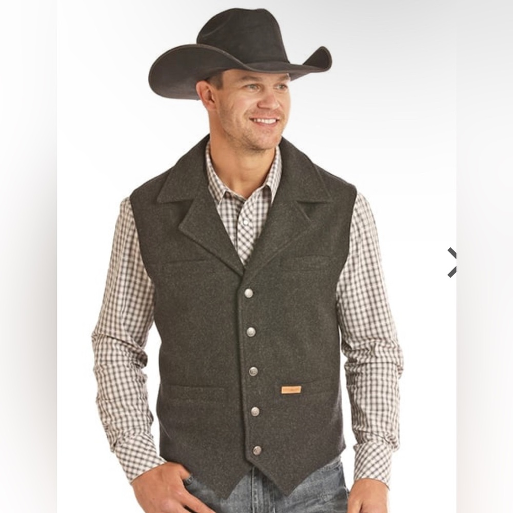 Powder River Wool Men’s Vest, Large